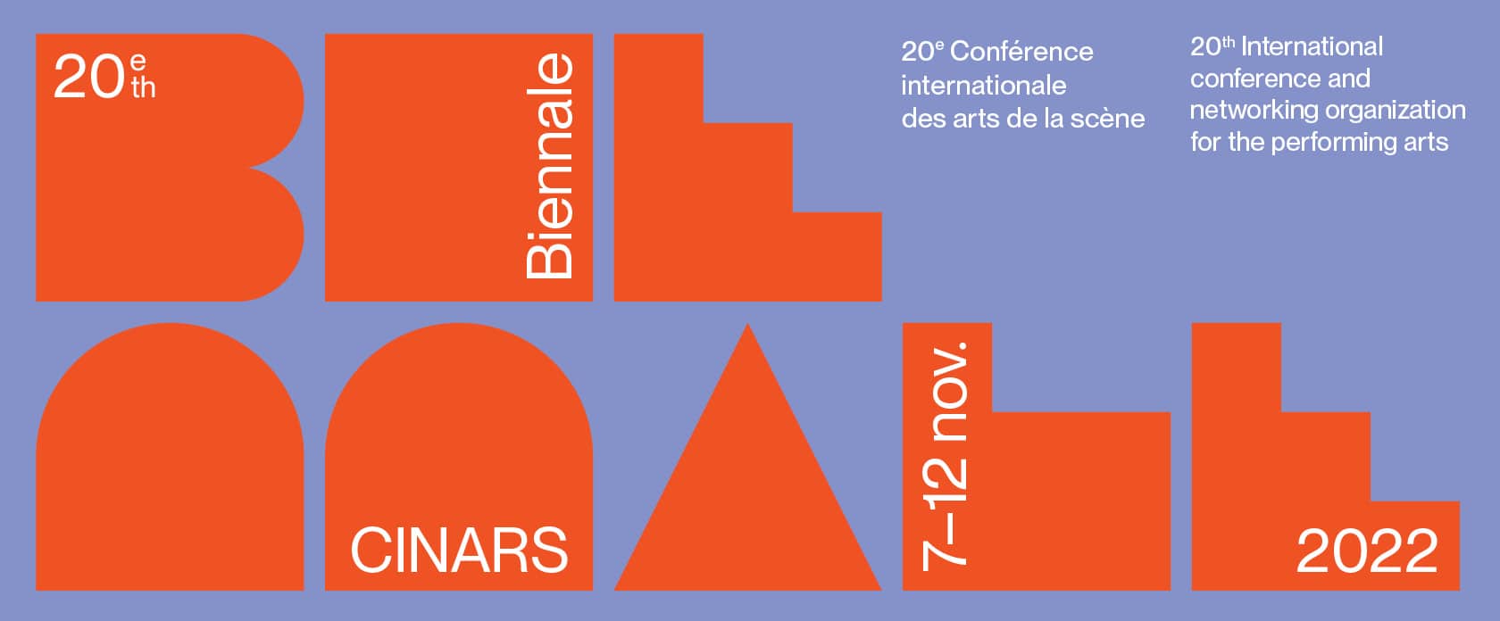Affiche CINARS, 20e Conférence internationale des arts de scène