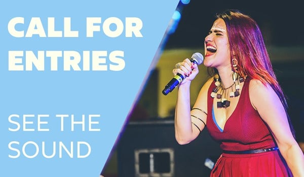 Affiche du festival SEE THE SOUND du 8 au 12 juin 2022 à Cologne. 