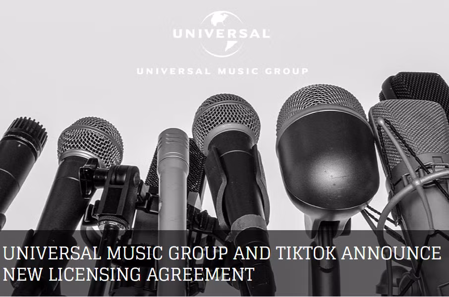 TikTok et Universal Music Group (UMG) concluent finalement un nouvel accord de licence