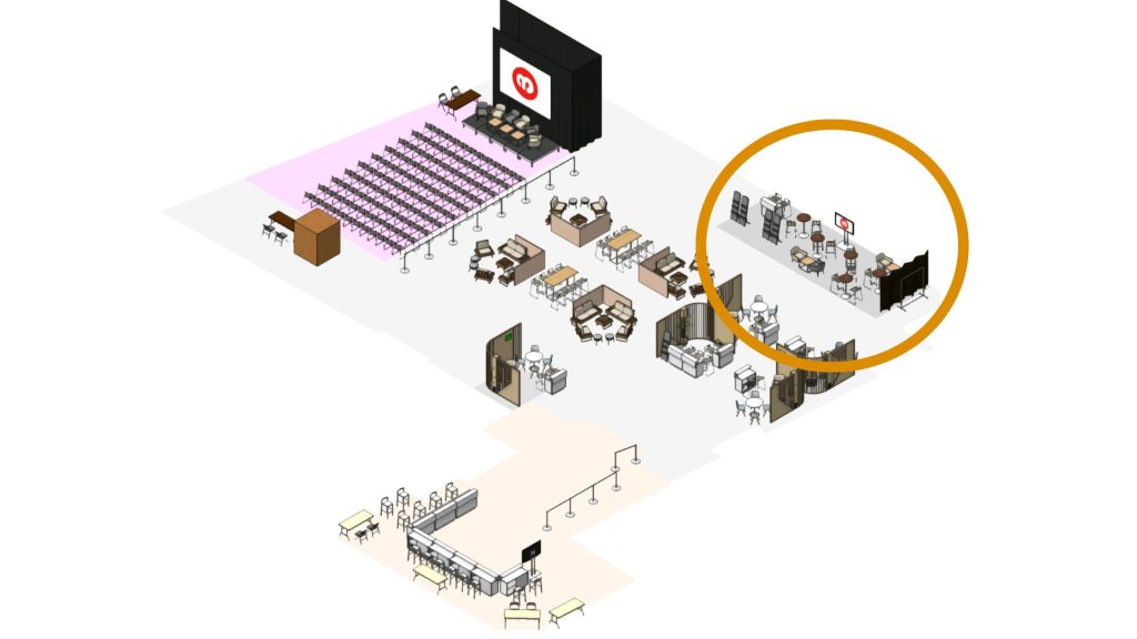 Plan du Stand CNM à l'Elysée Montmartre